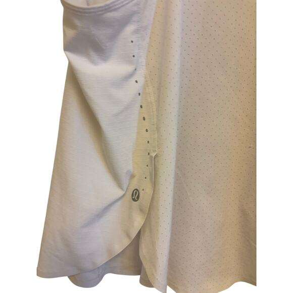 Set of Two(2) Lululemon Lightweight Stretch Run Tanks White/ Rust - Picture 2 of 8